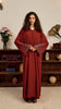 Korean Zoom Suwar Brick Orange Abaya