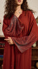 Korean Zoom Suwar Brick Orange Abaya