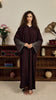 Korean Zoom Suwar Dark Purple Abaya