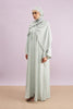 Tabeer Korean Nidha Abaya in Rustic Sage