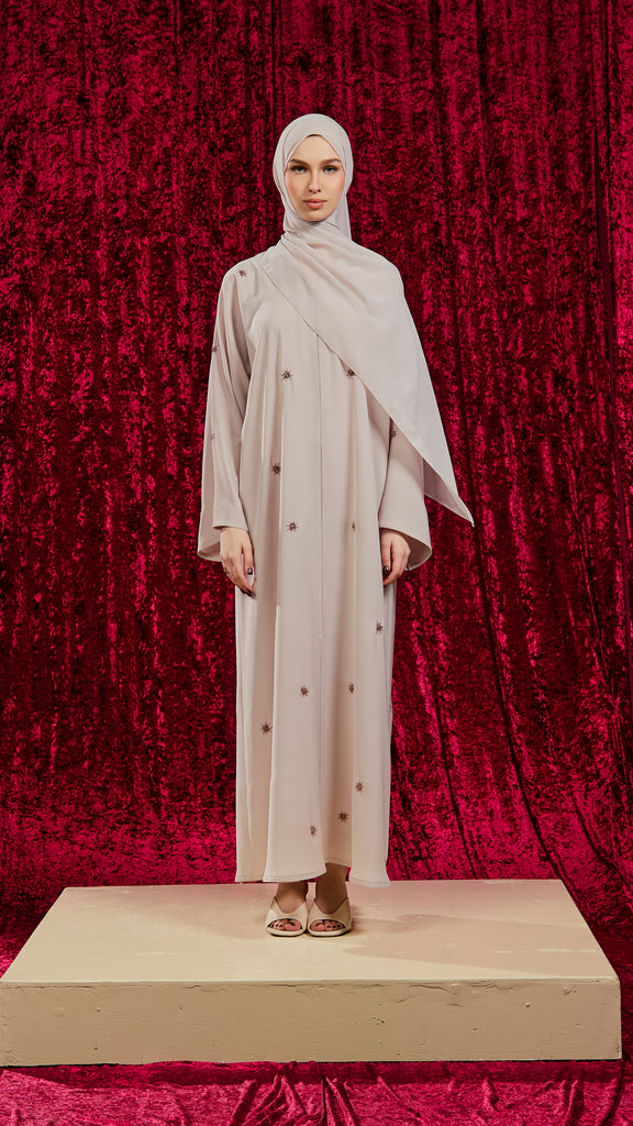 Korean Nidha Tafila Almond Milk Abaya