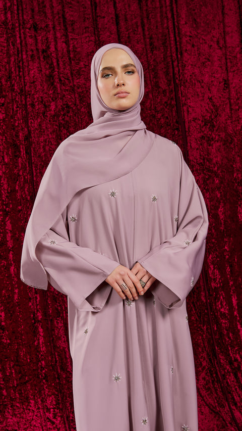 Tafila Rose Pink Abaya