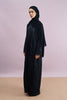 Taleen Tulle Lace Abaya in Black