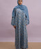 Taleen Tulle Lace Abaya in Vista Blue