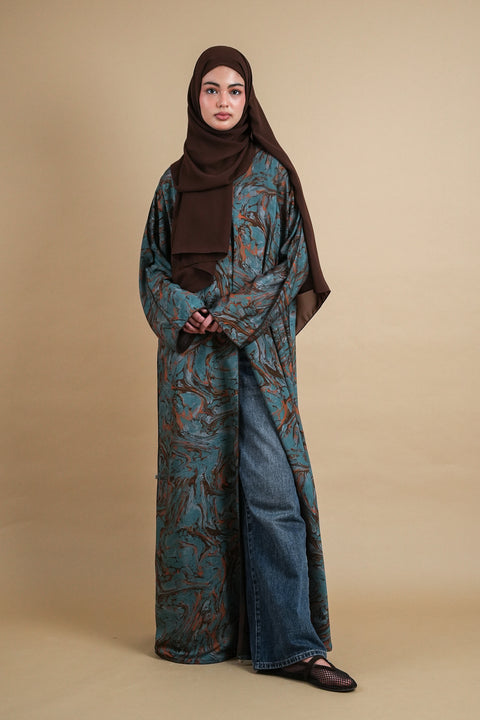 Kashan Turquoise Abaya
