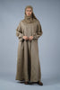 Pure Linen Tabriz Dark Olive Dress