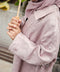 Tafila Embroidered Kids Linen Dress in Dusty Pink