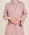 Tafila Embroidered Linen Dress in Dusty Pink