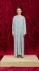 Korean Nidha Tarim Powder Blue Abaya