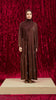 Korean Nidha Tarim Rich Brown Abaya