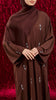 Korean Nidha Tarim Rich Brown Abaya