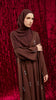 Korean Nidha Tarim Rich Brown Abaya