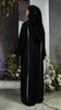 Korean Nidha Thalia Obsidian Black Abaya