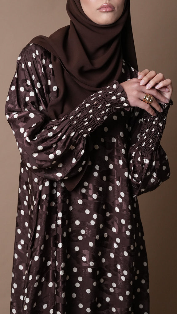 Jacquard Tripoli Brown Dress