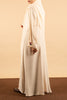 Korean Nidha Unaiza Cream Abaya