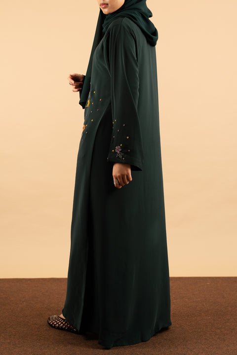 Unaiza Emerald Green Abaya
