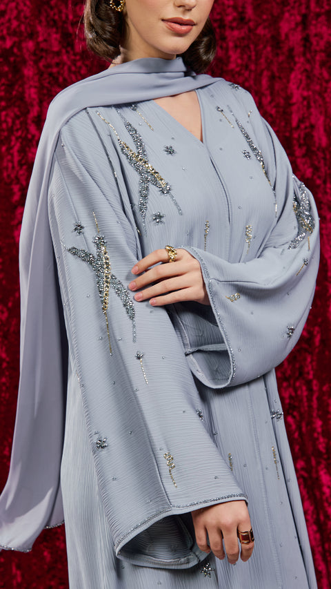 Van Baby Blue Abaya