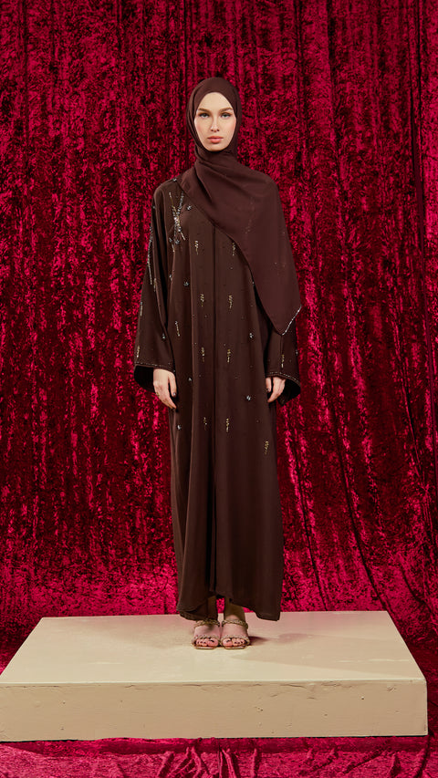 Van Rich Brown Abaya