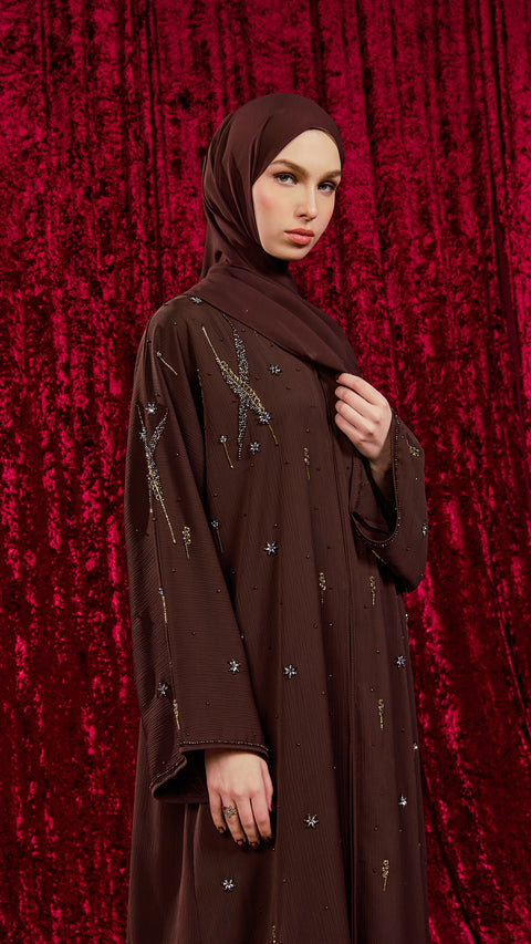 Van Rich Brown Abaya