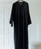 Korean Zoom Wafra Black Abaya