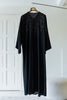 Korean Zoom Wafra Black Abaya