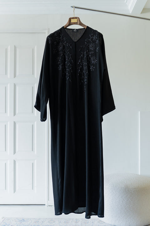 Wafra Black Abaya