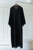 Korean Zoom Wafra Black Abaya
