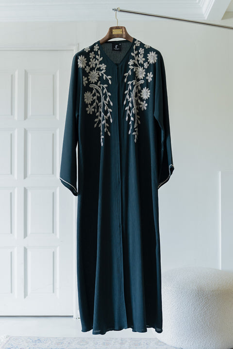 Wafra Emerald Green Abaya