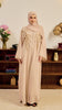 Korean Zoom Wafra Almond Milk Abaya
