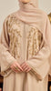 Korean Zoom Wafra Almond Milk Abaya