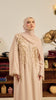 Korean Zoom Wafra Almond Milk Abaya