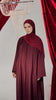 Korean Nidha Waha Burgundy Abaya