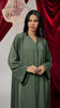 Korean Nidha Waha Sage Green Abaya