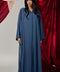 Waha Slate Blue Abaya