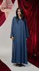 Korean Nidha Waha Slate Blue Abaya