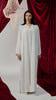 Korean Nidha Waha White Abaya