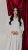 Korean Nidha Waha White Abaya