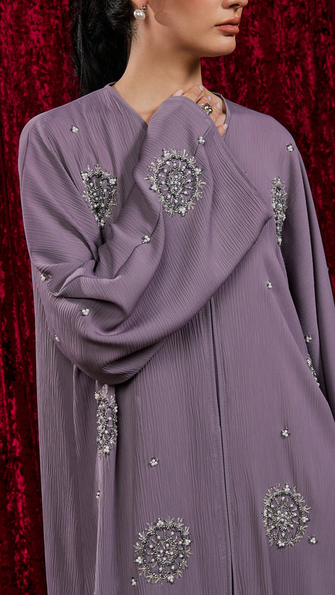 Yanbu Dusty Purple Abaya