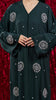 Korean Zoom Yanbu Emerald Green Abaya