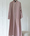 Korean Zoom Zarqa Apricot Pink Abaya