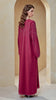 Korean Nidha Khaida Magenta Abaya