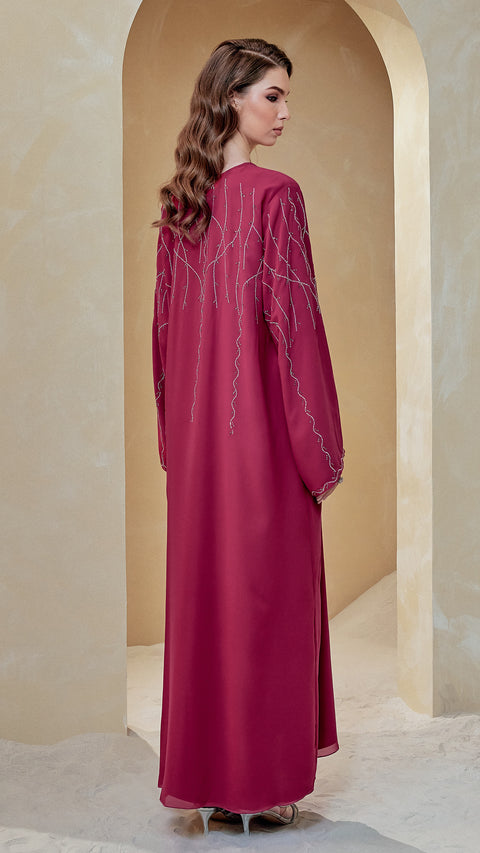 Khaida Magenta Abaya