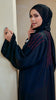 Korean Nidha Zahle Obsidian Red Abaya