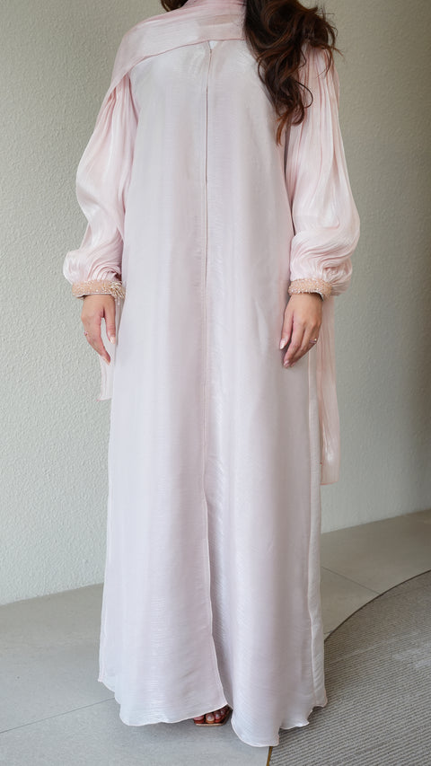Zanzibar Crystal Pink Abaya (CLEARANCE)