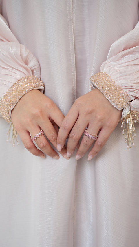 Zanzibar Crystal Pink Abaya (CLEARANCE)