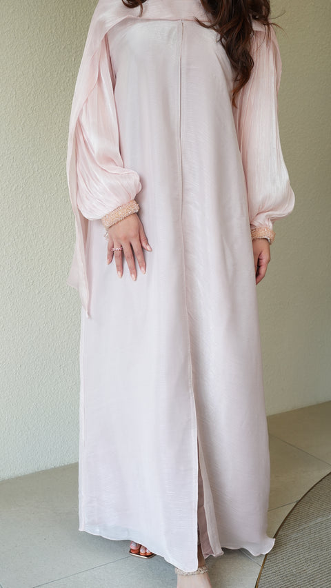 Zanzibar Crystal Pink Abaya (CLEARANCE)