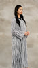 Soft Lace Zhanar Fog Grey Abaya