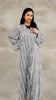 Soft Lace Zhanar Fog Grey Abaya