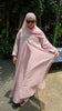 Zinnia Raspberry Cream Abaya by Guzel Kismet