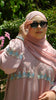 Zinnia Raspberry Cream Abaya by Guzel Kismet